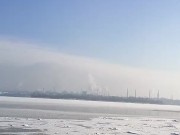 Winter city across the river. 3/16