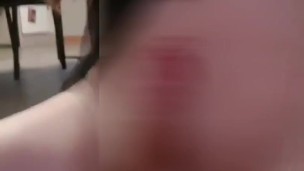 Crossdresser sissy dildo solo play