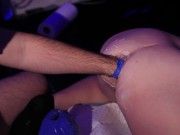 Ihr Arsch bekommt es mit einer rauen Bürste und meinen Händen besorgt 3/16