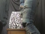 Hot tattoo girl strip tease dildo pussy fuck 2/16