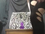 Hot tattoo girl strip tease dildo pussy fuck 6/16