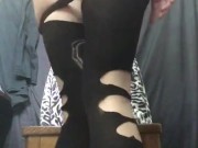 Hot tattoo girl strip tease dildo pussy fuck 7/16