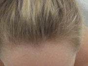 pale blonde milf sucks my cock while taking a bath 6/16