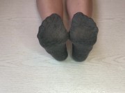 My gray ped socks fetish