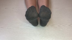 My gray ped socks fetish