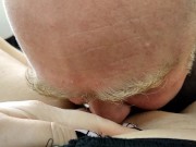 Bald dad licks mom's pussy,mom sucks dad's dick & fucks like a cat )) 16/16