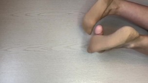 Sockjob & footjob with my ped nude socks
