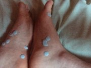 I rub moisturiser into my feet