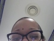 Uniqueen peeing on the bathroom 7/16