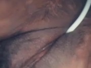 Œuf vibrant dans ma grosse chatte