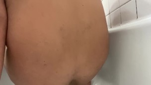 Husband sits on anal plug before wife gets home