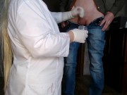 Sexy Plumper Nurse and Cum Analysis 9/16