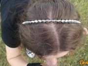 прекрасная эмо школьница трахается на мотоцикле и сосёт член получает полный рот спермы 15/16