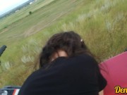 прекрасная эмо школьница трахается на мотоцикле и сосёт член получает полный рот спермы 2/16