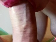 Detailed close up blowjob, with oral creampie! 15/16