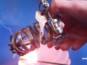 Chastity Device Tease By Money Mistress