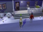 Sex with an alien. The girl arrived from another planet for sex | whims sims 1/16