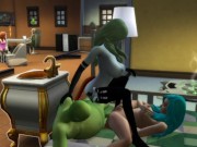 Sex with an alien. The girl arrived from another planet for sex | whims sims 11/16