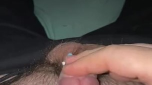 Fun size dick cum 
