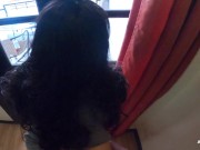 Nilabasan Agad ang Pinay Fuck Buddy Dahil Nanonood ang Kapitbahay 11/16