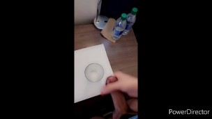 Cumming in a cup