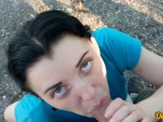 fucked a cute schoolgirl on a motorcycle and came in her mouth and on her face 1/16