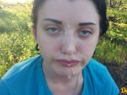 fucked a cute schoolgirl on a motorcycle and came in her mouth and on her face 16/16