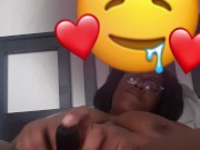 Pretty young ebony milf masturbates with vibrating dildo until pussy creams 