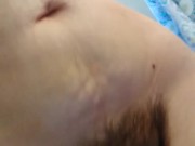 Skinny Crazy White Girl Bathroom Toilet HAIRY Armpits Slutty Pussy PEES A LITTLE BIT ONLY small piss 1/16