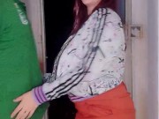 Fucking whit open door exhib cars around 5/16