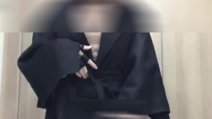 Crossdresser sissy solo play