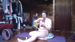 STONER BABE DOES NAKED YOGA