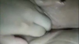 Stretching my lil cunt (practicing for fisting)