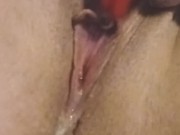 Teens pussy creaming with multiple orgasms running straight down tight ass hole!