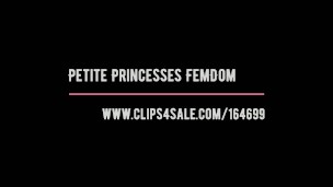 Hot Petite Girl Facesitting In Fishnet Pantyhose and Head Trample Femdom [PREVIEW]