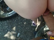 секс на мотоцикле и анальный секс с милой школьницей всё милое лицо залито спермой 12/16