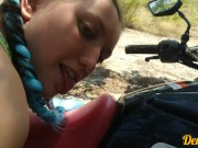 секс на мотоцикле и анальный секс с милой школьницей всё милое лицо залито спермой 3/16