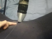 vacuum cleaner sucks clit though yoga pants loud moaning 8/16