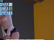 The nurse plays with a vibrator in her pussy. And then he jumps on the dick 12/16