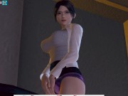 The nurse plays with a vibrator in her pussy. And then he jumps on the dick 8/16