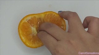 Fruit Finger Fuck | Orange juicy love | Secret Masturbation Part 1 ...