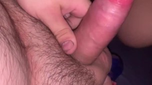 Wife makes cuck take it in the ass with blowjob
