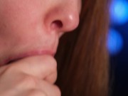 Juicy closeup blowjob from redhead babe Sasha Foxgirl 5/16