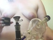 milf smoking weed and masturbating complation