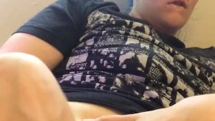 secretly playing with my pussy while watching porn