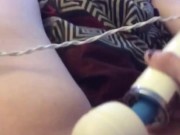 fingering myself while using Hitachi - Screenshot 7 of 16 - Pussy