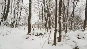 Wetting and Messing my Diaper on a Wintry Shore