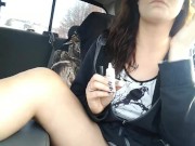 pussy out in public for car ride 4/16