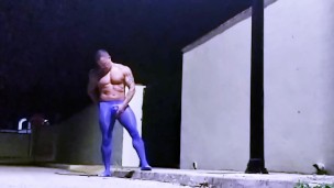 public exhibitionist jerks off multiple times on the street