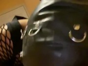 Master little mask slut gagging on his bbc  4/16